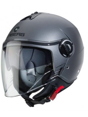 Casco jet Caberg Uptown Matt Gun Metal moto